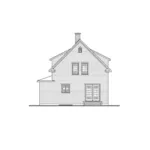 Rear Elevation - Calhoune Bungalow Style Home 032D-0992 - Search House Plans and More