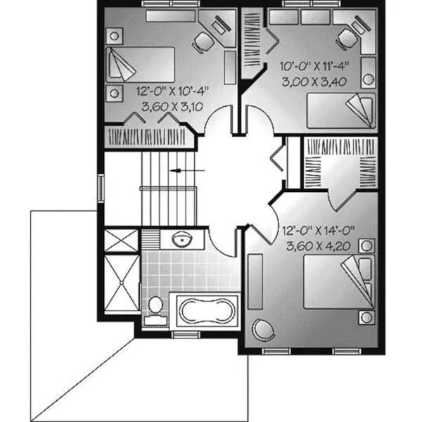 Second Floor - Willow Lane Country Home 032D-0993 - Shop House Plans and More