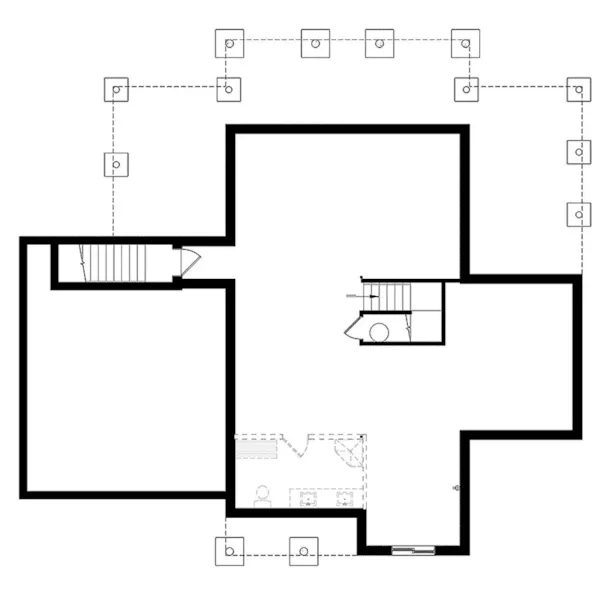 Lower Level Floor - Louisia Two-Story Home 032D-0994 - Shop House Plans and More