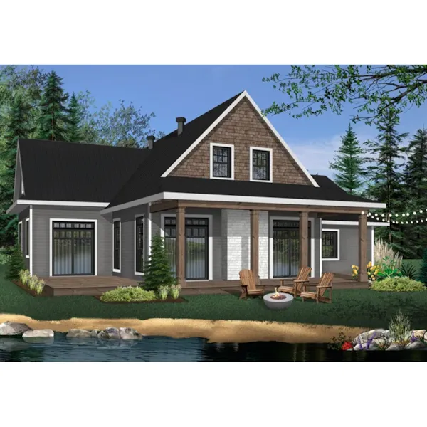 Rear Photo 03 - Louisia Two-Story Home 032D-0994 - Shop House Plans and More