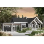 Front Photo 02 - Olympe Row Modern Home 032D-1000 - Shop House Plans and More