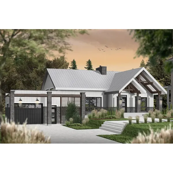 Front Photo 05 - Olympe Row Modern Home 032D-1000 - Shop House Plans and More