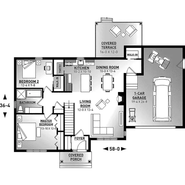 First Floor - Barrington Bay Craftsman Home 032D-1003 - Search House Plans and More