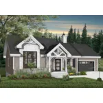 Front of Home - Barrington Bay Craftsman Home 032D-1003 - Search House Plans and More