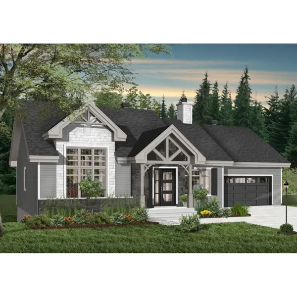 Front Photo 01 - Barrington Bay Craftsman Home 032D-1003 - Search House Plans and More