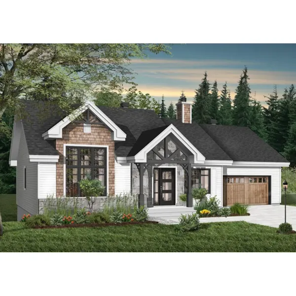 Front Photo 02 - Barrington Bay Craftsman Home 032D-1003 - Search House Plans and More