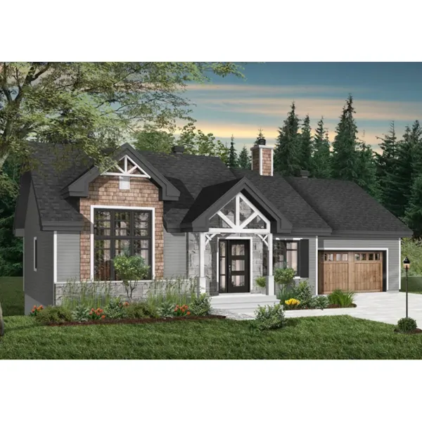 Front Photo 03 - Barrington Bay Craftsman Home 032D-1003 - Search House Plans and More