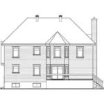 Rear Elevation - Kensington Bay Traditional Home 032D-1013 - Search House Plans and More