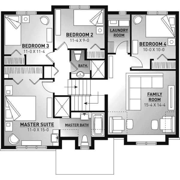 Second Floor - Chelsea Lane 032D-1014 - Search House Plans and More