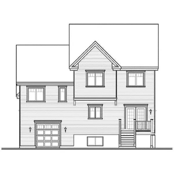 Rear Elevation - Chelsea Lane 032D-1014 - Search House Plans and More