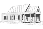 Front Elevation - Bergen Hill Modern Home 032D-1018 - Search House Plans and More