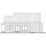 Rear Elevation - Bergen Hill Modern Home 032D-1018 - Search House Plans and More