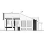 Modern House Plan Rear Elevation - Acadia Bay Modern Home 032D-1019 - Shop House Plans and More