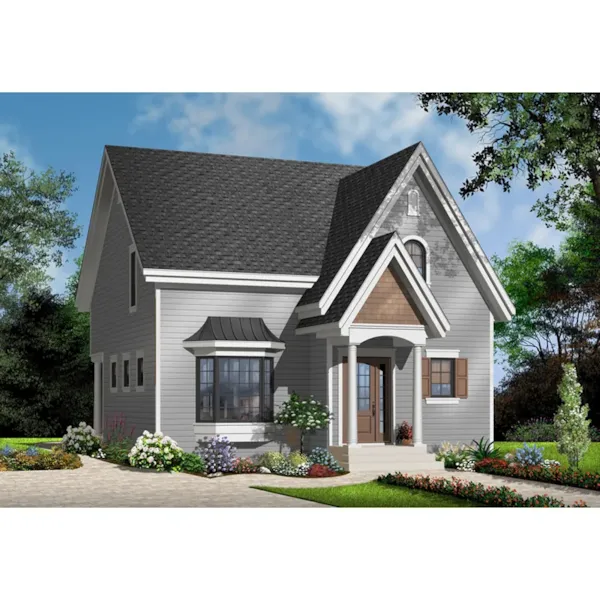 European House Plan Front Photo 03 - 032D-1020 - Shop House Plans and More