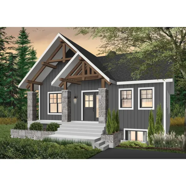 Bungalow House Plan Front Image - Copley Modern Farmhouse 032D-1022 - Shop House Plans and More