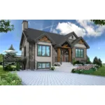 Mountain House Plan Front of Home - Patton Peak Craftsman Home 032D-1033 - Shop House Plans and More