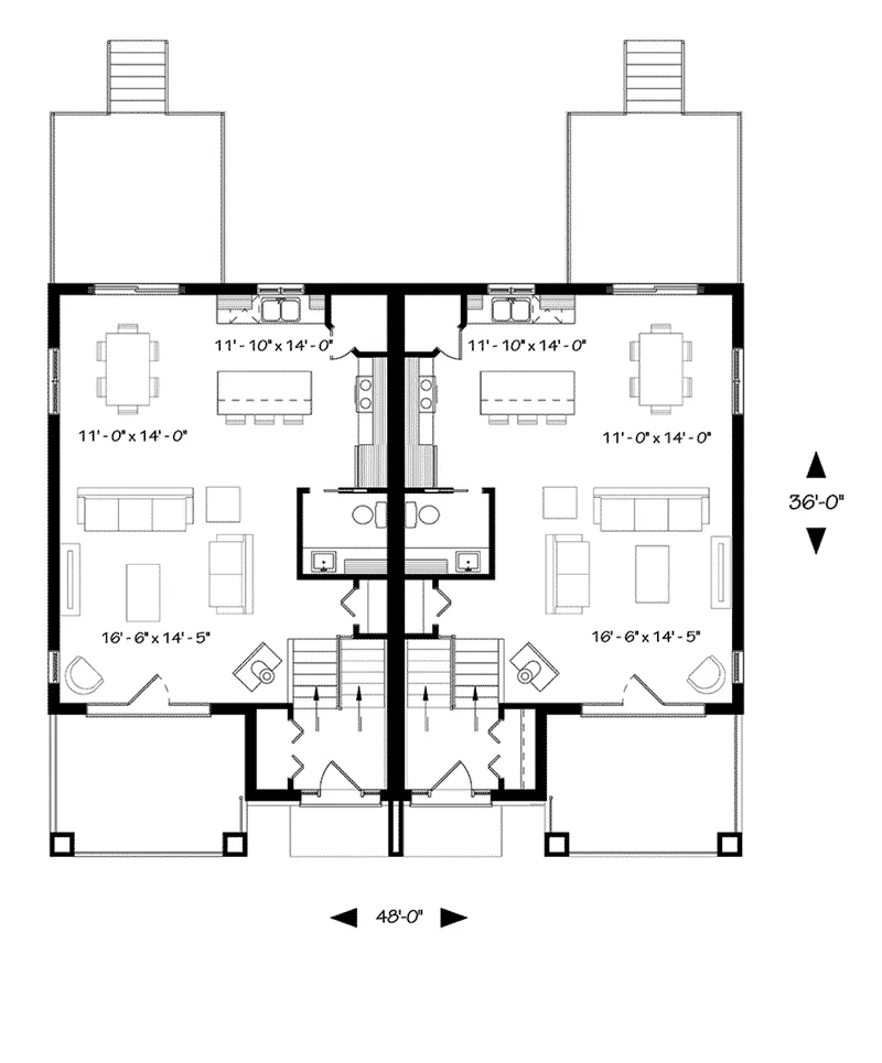 Craftsman House Plan First Floor - 032D-1035 - Shop House Plans and More