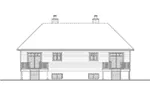 Craftsman House Plan Rear Elevation - 032D-1035 - Shop House Plans and More