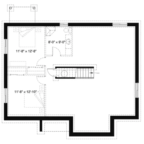 Craftsman House Plan Second Floor - Aspen Creek Craftsman Home 032D-1041 - Search House Plans and More