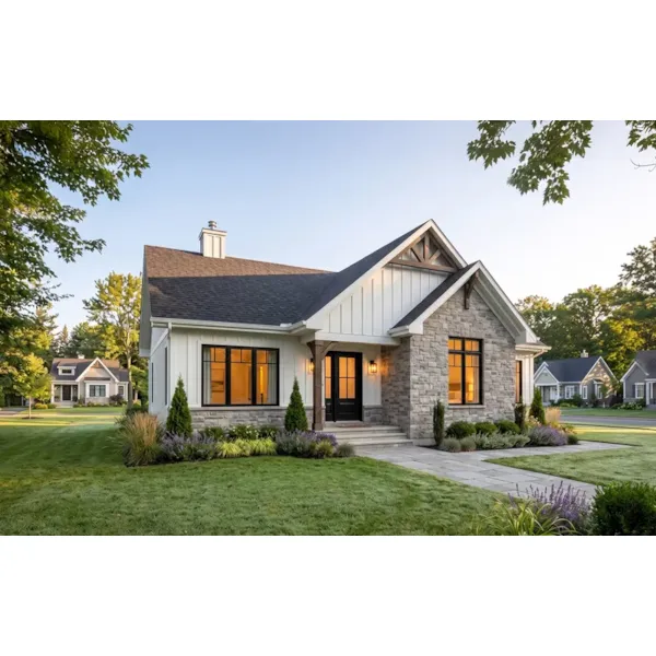 Cabin & Cottage House Plan Front Photo 01 - Aspen Creek Craftsman Home 032D-1041 - Search House Plans and More
