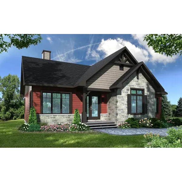 Cabin & Cottage House Plan Front Photo 02 - Aspen Creek Craftsman Home 032D-1041 - Search House Plans and More