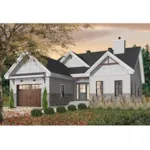 Ranch House Plan Front Photo 01 - Carefree Canyon Craftsman Home 032D-1042 - Shop House Plans and More