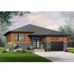 Modern House Plan Front Image - Dawes Modern Home 032D-1044 - Shop House Plans and More