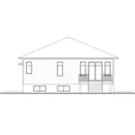 Modern House Plan Rear Elevation - Dawes Modern Home 032D-1044 - Shop House Plans and More