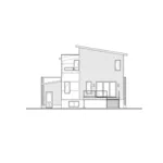 Modern House Plan Rear Elevation - Gabes Pier Modern Home 032D-1045 - Shop House Plans and More