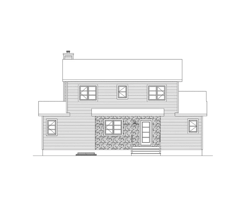 Rustic House Plan Front Elevation - 032D-1050 - Shop House Plans and More