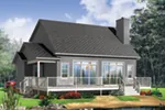 Rustic House Plan Front of Home - 032D-1050 - Shop House Plans and More
