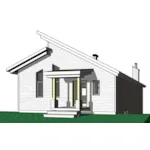 Lake House Plan Front of Home - Sayer Pike Modern Home 032D-1051 - Shop House Plans and More