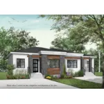 Country House Plan Front of Home - Carlow Place Duplex Home 032D-1056 - Shop House Plans and More