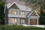 Colonial House Plan Front of Home - 032D-1070 - Shop House Plans and More