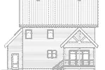 Craftsman House Plan Rear Elevation - 032D-1070 - Shop House Plans and More