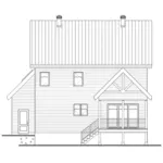 Colonial House Plan Rear Elevation - Belle Prairie Craftsman Home 032D-1070 - Shop House Plans and More