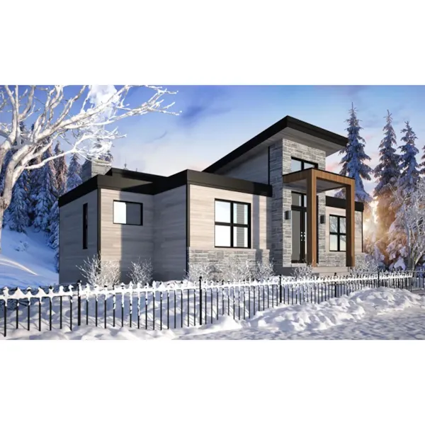 European House Plan Front Photo 02 - Matterhorn Modern Home 032D-1071 - Shop House Plans and More