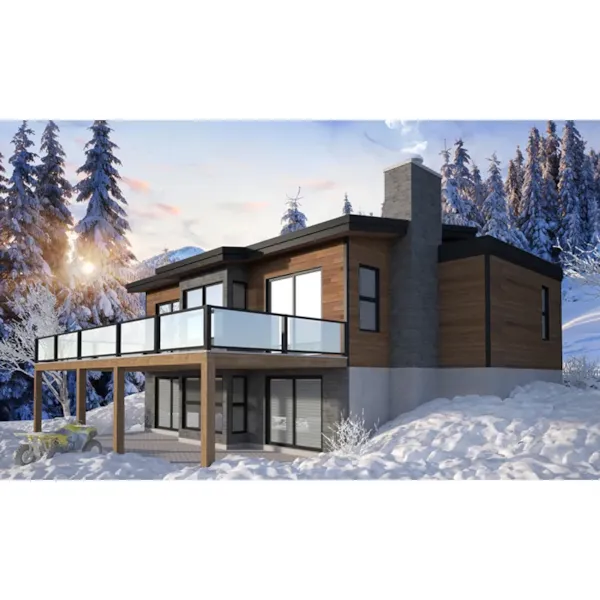 European House Plan Rear Photo 02 - Matterhorn Modern Home 032D-1071 - Shop House Plans and More