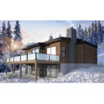 European House Plan Rear Photo 02 - Matterhorn Modern Home 032D-1071 - Shop House Plans and More