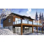 European House Plan Rear Photo 03 - Matterhorn Modern Home 032D-1071 - Shop House Plans and More