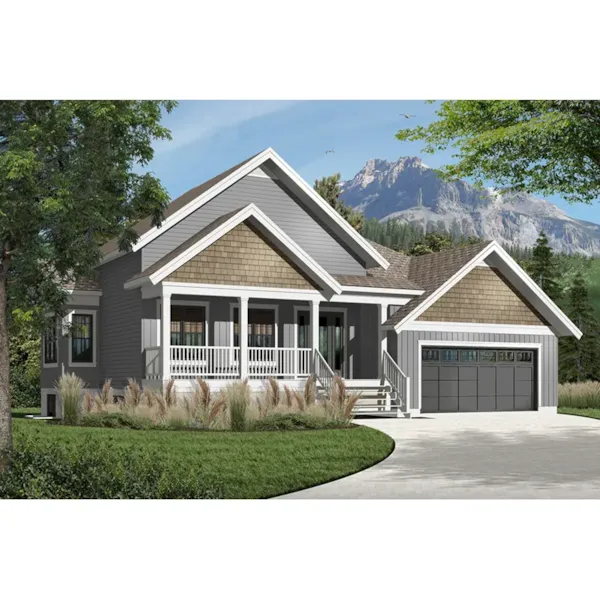 Farmhouse Plan Front Photo 02 - Megan Meadow Country Home 032D-1072 - Shop House Plans and More