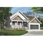 Farmhouse Plan Front Photo 03 - Megan Meadow Country Home 032D-1072 - Shop House Plans and More