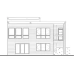 Rustic House Plan Rear Elevation - Montero Modern Home 032D-1073 - Shop House Plans and More