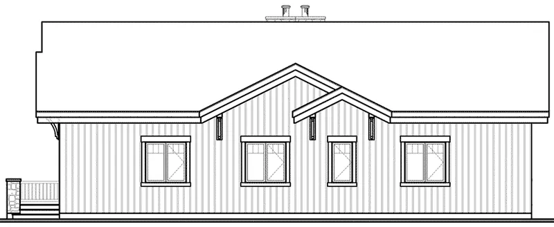 Rustic House Plan Front Elevation - 032D-1076 - Shop House Plans and More