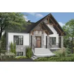 Cabin & Cottage House Plan Front of Home - Somers Bay Craftsman Home 032D-1077 - Shop House Plans and More