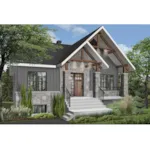 Cabin & Cottage House Plan Front Photo 01 - Somers Bay Craftsman Home 032D-1077 - Shop House Plans and More