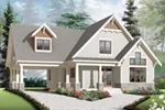 Craftsman House Plan Front of Home - 032D-1082 - Shop House Plans and More