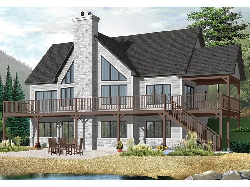 Cabin & Cottage House Plan Front Photo 01 - 032D-1084 - Shop House Plans and More