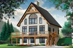 Cabin & Cottage House Plan Front of Home - 032D-1085 - Shop House Plans and More