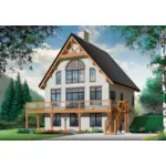 A-Frame House Plan Front of House 032D-1085